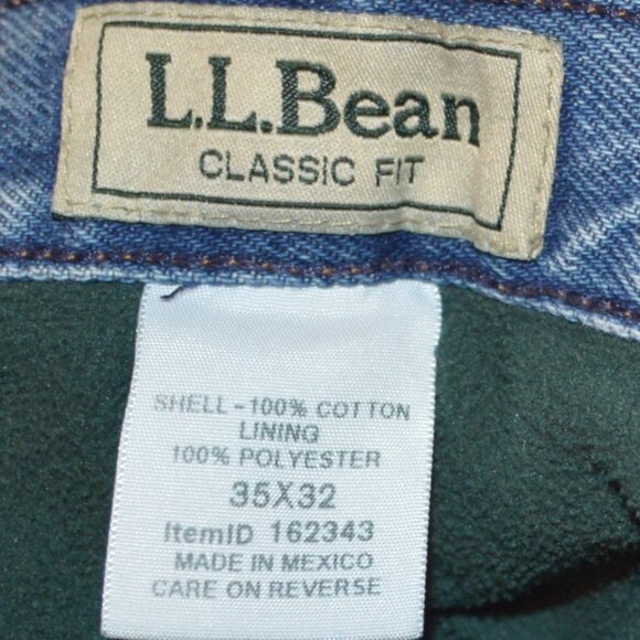 L.L. Bean Jeans 35/32 Double L Item # TA162343 - Picture 6 of 7